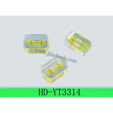 High precision transparent acrylic block level vial,spirit level vial